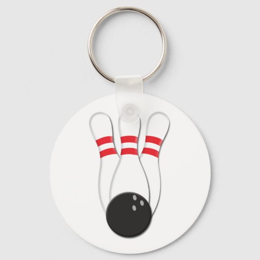 Bowling Pins en Ball Sleutelhanger (Voorkant)
