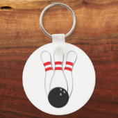 Bowling Pins en Ball Sleutelhanger (Voorkant)