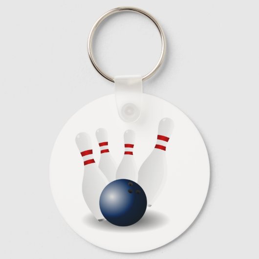 Bowling Pins en Ball Sleutelhanger (Voorkant)