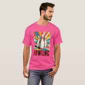 Bowling Pins in Action T-shirt (Voorkant volledig)