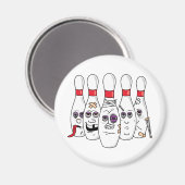 Bowling Pins Magneet (Voorkant / Achterkant)