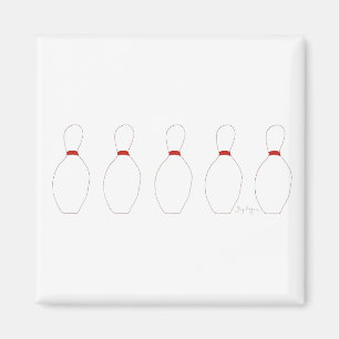 Bowling Pins Magnet