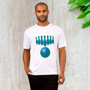 Bowling Pins Mannen Actief T-shirt