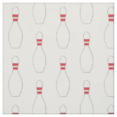 Bowling Pins Pattern White Stof (Swatch)