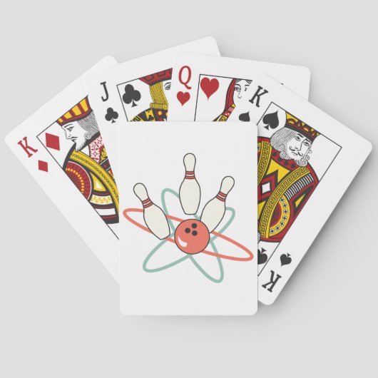 Bowling Pins Pokerkaarten (Achterkant)
