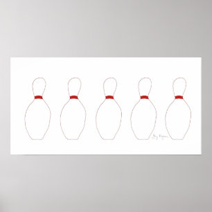 Bowling Pins Posters en Prints