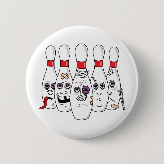 Bowling Pins Ronde Button 5,7 Cm (Voorkant)