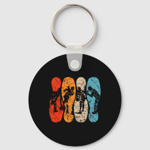 Bowling Pins Silhouette Mannen Vrouwen Kinder Bowl Sleutelhanger
