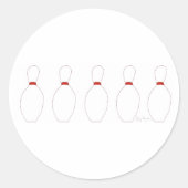 Bowling Pins Sticker (Voorkant)