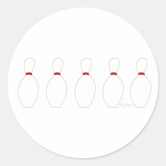 Bowling Pins Sticker (Voorkant)