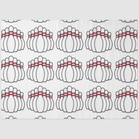 Bowling Pins Tissuepapier (Voorkant)