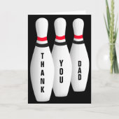 Bowling Pins Vaderdag Kaart (Voorkant)