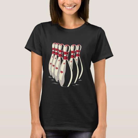 Bowling Pins Vector T-shirt (Voorkant)