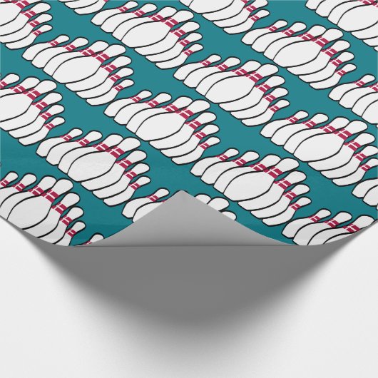 Bowling Pins Verpakkingspapier Cadeaupapier (Hoek)