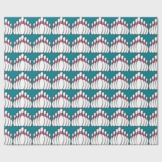 Bowling Pins Verpakkingspapier Cadeaupapier (Vlak)