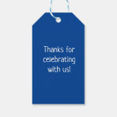 Bowling Pins vijfde verjaardag Label Cadeaulabel (Achterkant)