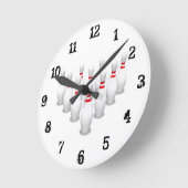 Bowling Pins: wandklok (Hoek)