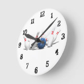 Bowling Pins: wandklok (Hoek)