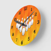 Bowling Pins: Wandklok (Hoek)