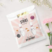 Bowling Pizza Strike Up Sommige Leuke Kinderen Ver Bedankzakje (Gezegeld)