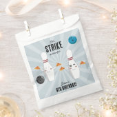 Bowling Pizza Strike Up Sommige Leuke Kinderen Ver Bedankzakje (Geknipt)