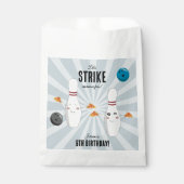 Bowling Pizza Strike Up Sommige Leuke Kinderen Ver Bedankzakje (Voorkant)