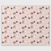 Bowling Pizza Strike Up Sommige Leuke Kinderen Ver Cadeaupapier (Vlak)