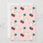 Bowling Pizza Strike Up Sommige Leuke Kinderen Ver Kaart (Achterkant)