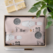 Bowling Pizza Strike Up Sommige Leuke Kinderen Ver Tissuepapier (Geschenk)