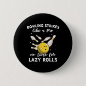 Bowling Player Bowler Slow Bowling Ronde Button 5,7 Cm (Voorkant)