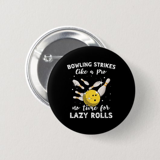 Bowling Player Bowler Slow Bowling Ronde Button 5,7 Cm (Voorkant /achterkant)