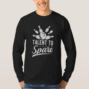 Bowling Player Bowler-talent met reserveBowling T-shirt