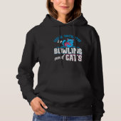 Bowling Player Easily Distracted By Bowling And Ca Hoodie (Voorkant)
