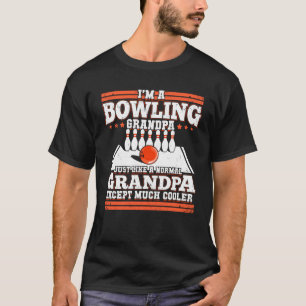 Bowling Player opa Bowler Grandfather Gift T-shirt