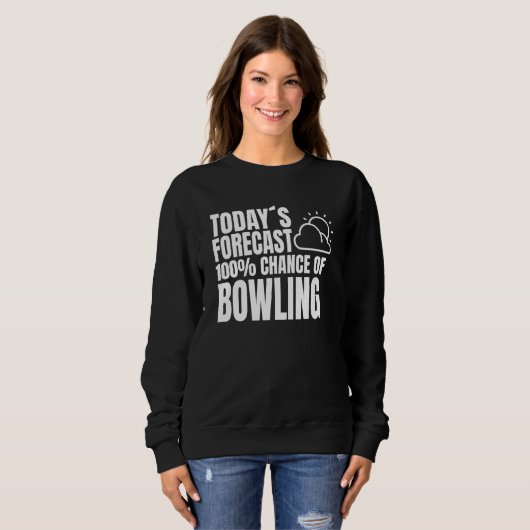 Bowling Player Outfit Bowling Club Bowling Saying Trui (Voorkant volledig)