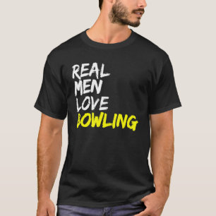 Bowling Player Outfit Bowling Club Real Mannen Lov T-shirt