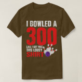 Bowling Player Team 300 Perfect Game Strike T-shirt (Design voorkant)