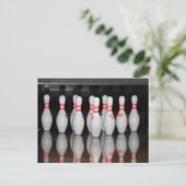 Bowling Post Card Briefkaart (Staand voorkant)
