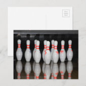 Bowling Post Card Briefkaart (Voorkant / Achterkant)