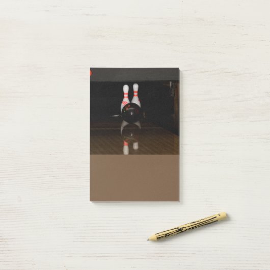 Bowling Post merkt op Post-it® Notes (Op bureau)