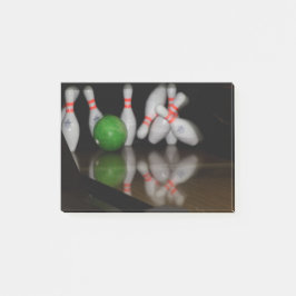 Bowling Post merkt op Post-it® Notes
