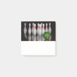 Bowling Post merkt op Post-it® Notes