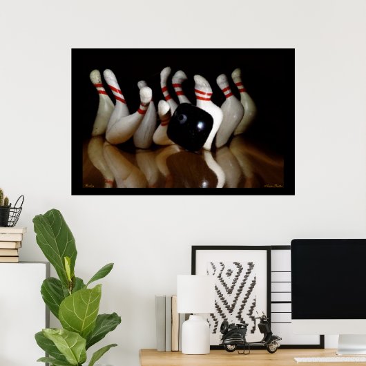 Bowling Poster (Thuiskantoor)