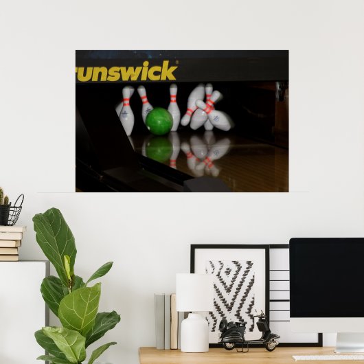 Bowling Poster (Thuiskantoor)