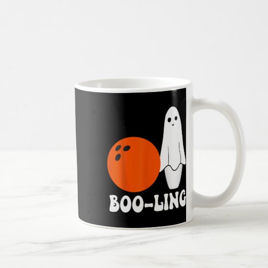 Bowling Pun Boo-ling Funny Bowling Players Hallowe Koffiemok (Rechts)