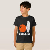 Bowling Pun Boo-ling Funny Bowling Players Hallowe T-shirt (Voorkant volledig)