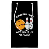 Bowling puns zijn recht omhoog mijn steegje donker klein cadeauzakje (Voorkant)