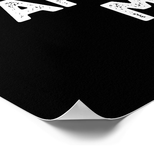 Bowling puns zijn recht omhoog mijn steegje donker poster (Hoek)