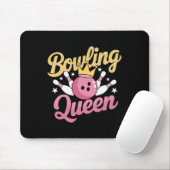 Bowling Queen Bowler Funny Bowling Muismat (Met muis)