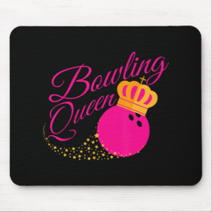 Bowling Queen Fun Gift for Girls Bowlers Muismat